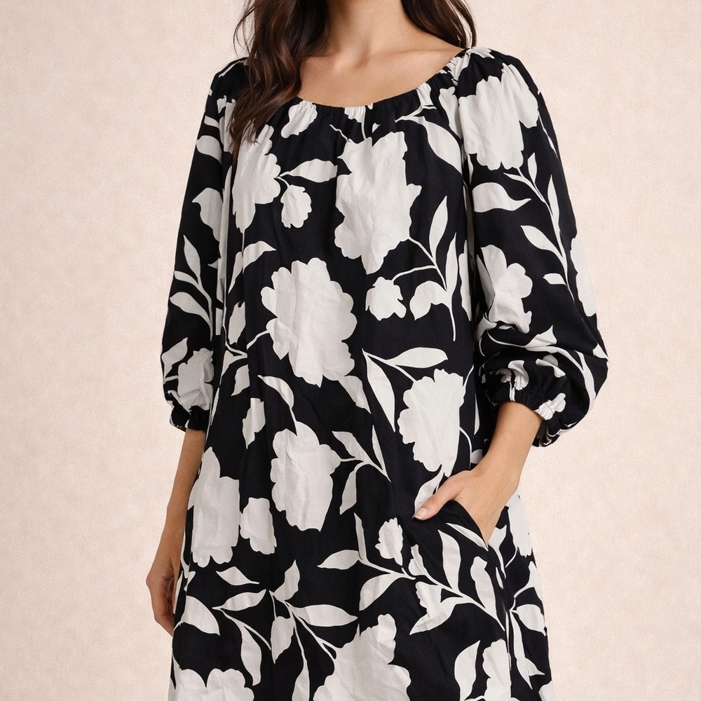 Kate Spade Black Dress with White Accents
